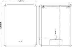 Grossman Зеркало Elegans-норма Black 70x80 – фотография-4